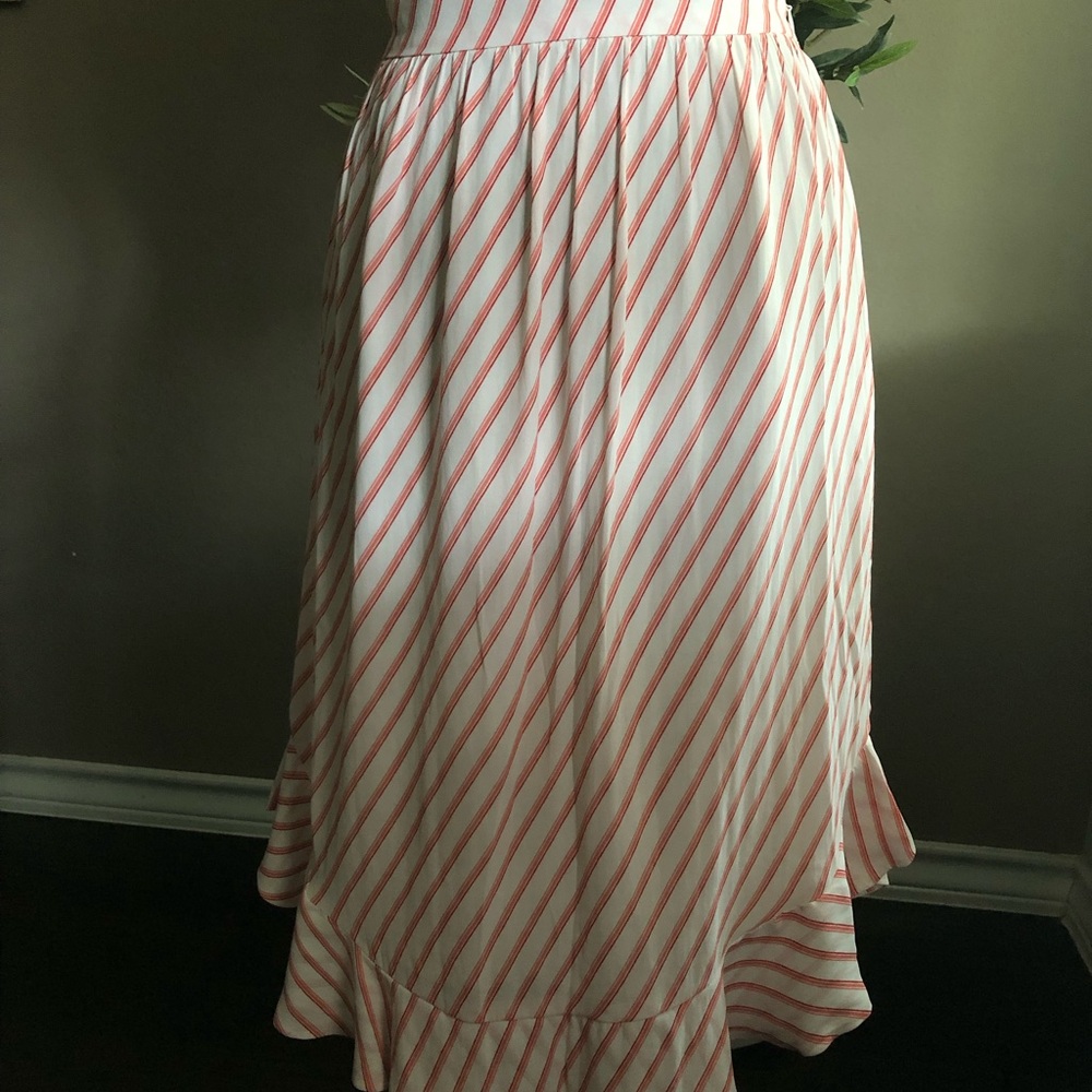 Striped Pink and White Skirt
